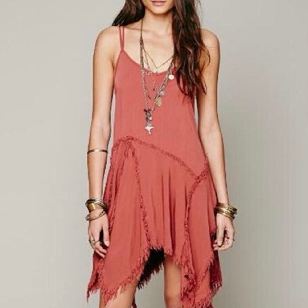 Free People Intimately Asymmetrical Dress Size XS bohemian Fairy Flowy Whimsical